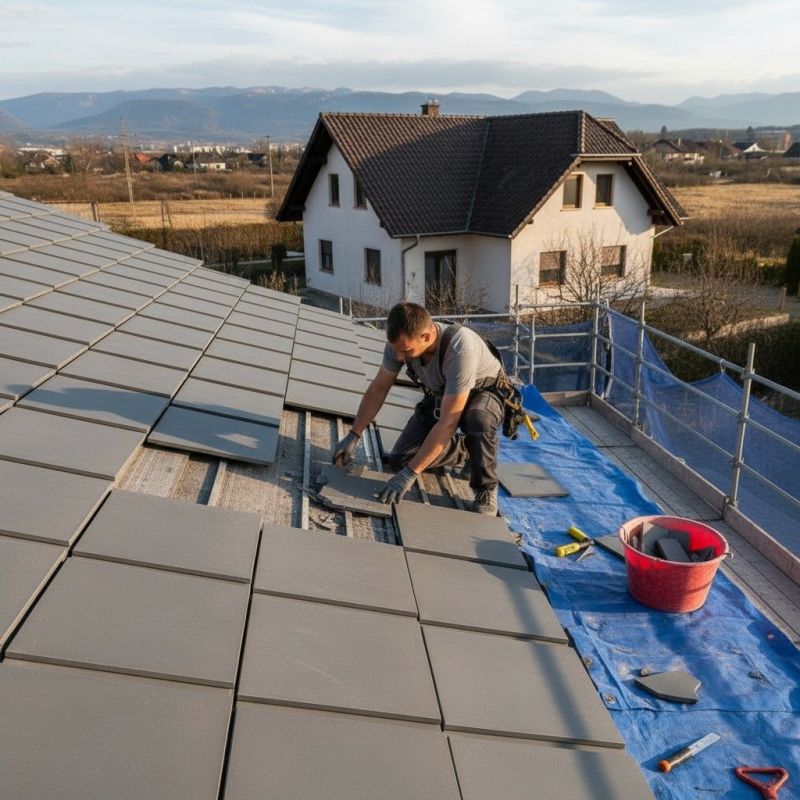 Tile Roof Repair detail